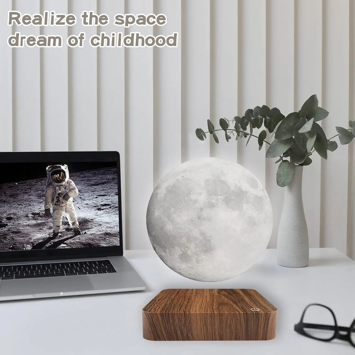Moon Glow: Floating Touch Night Light
