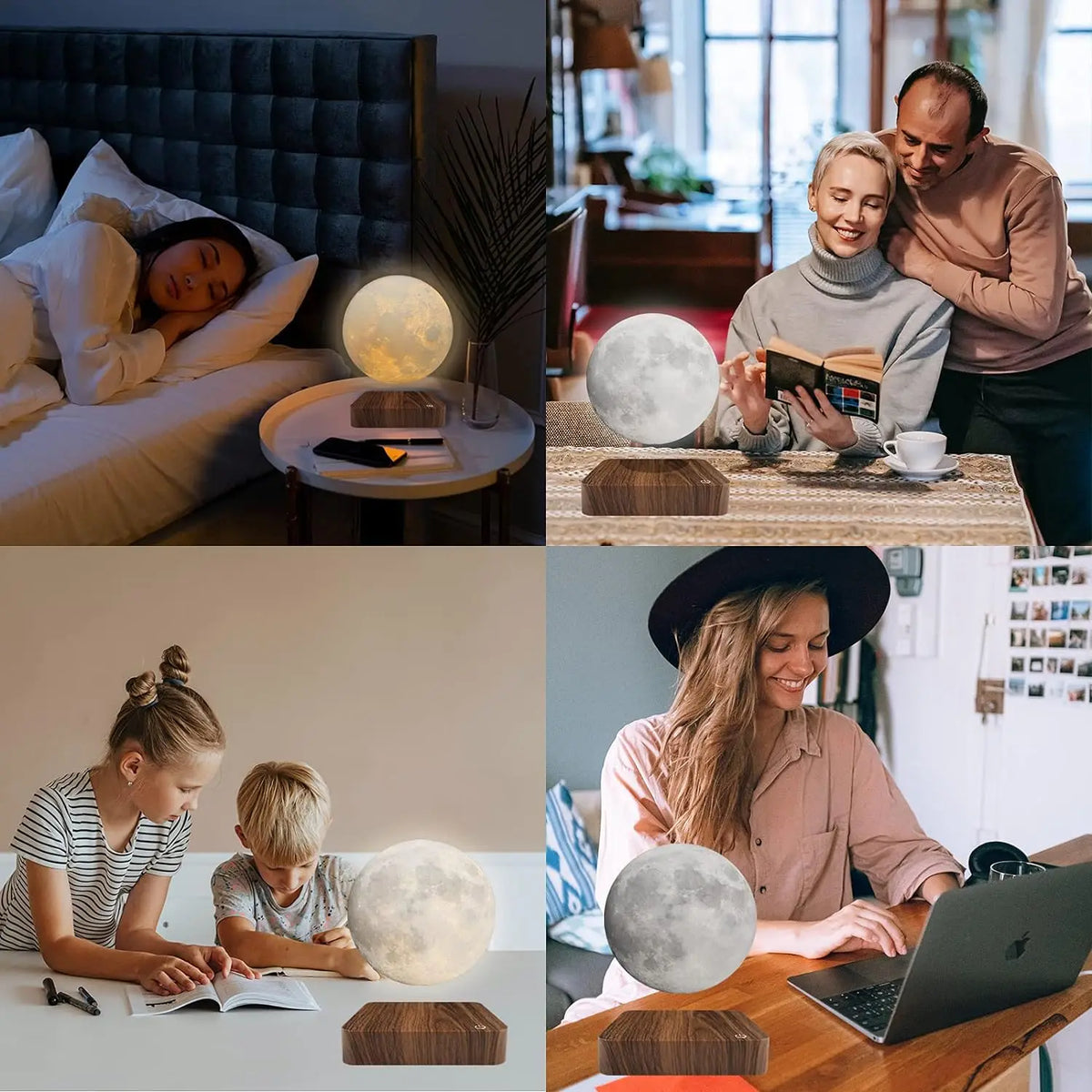 Moon Glow: Floating Touch Night Light