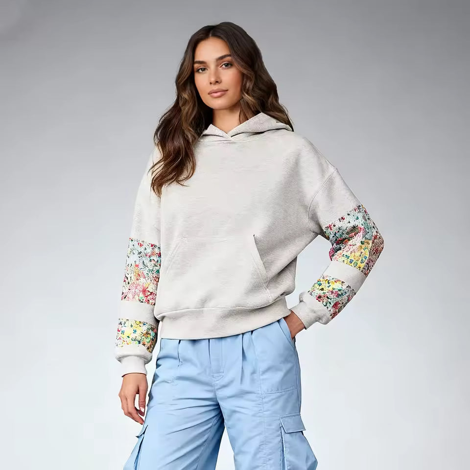 Cozy Floral Hoodie
