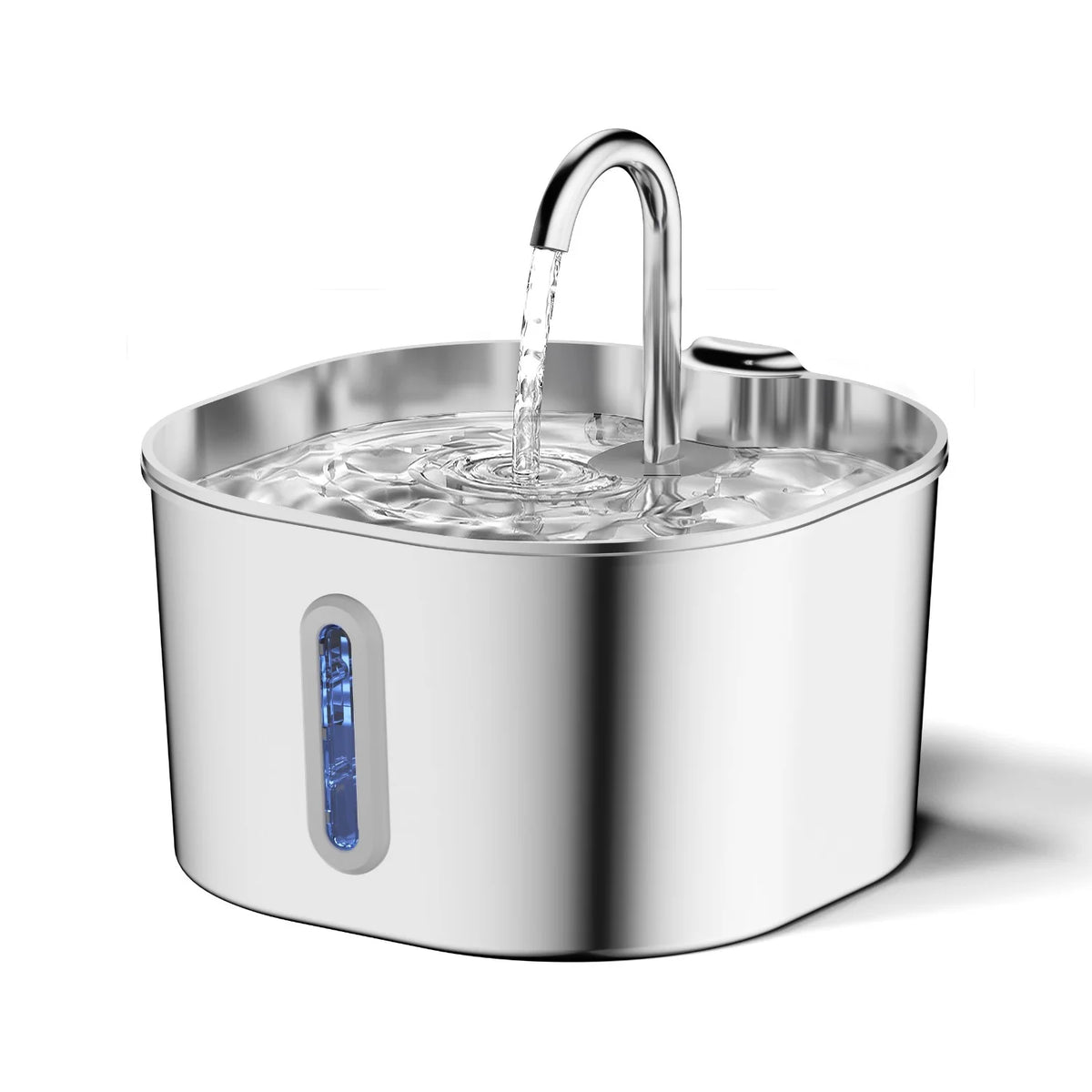 Silent Circulating Stainless Steel Pet Fountain