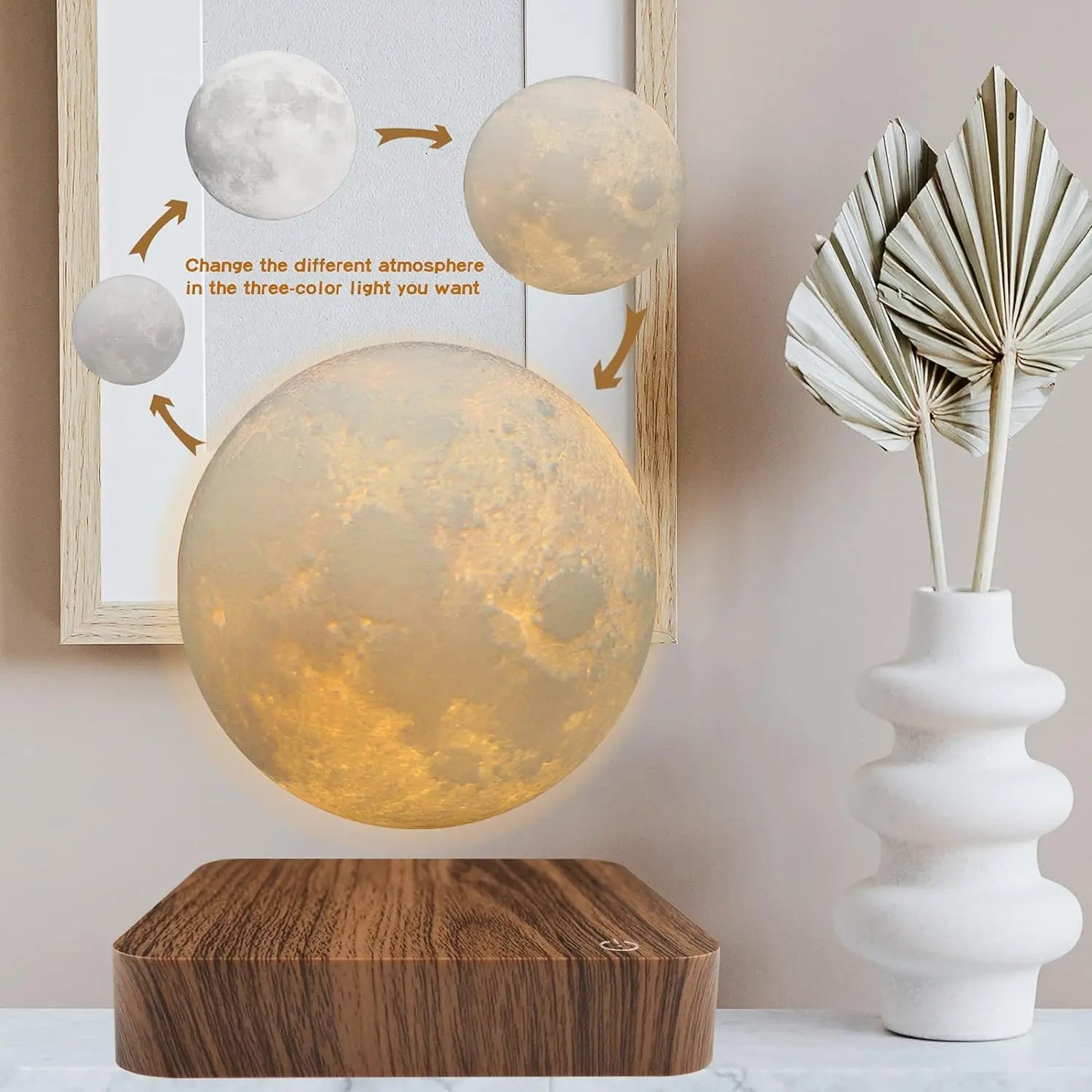 Moon Glow: Floating Touch Night Light