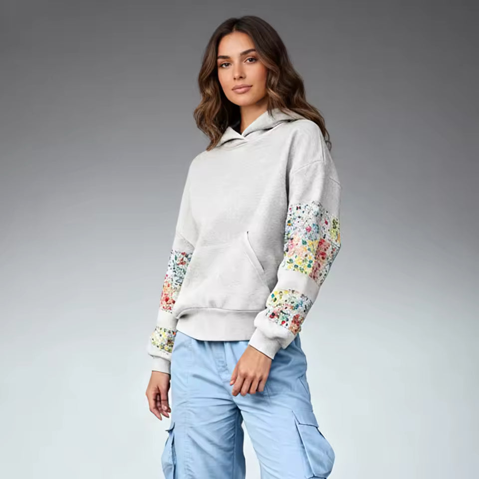 Cozy Floral Hoodie