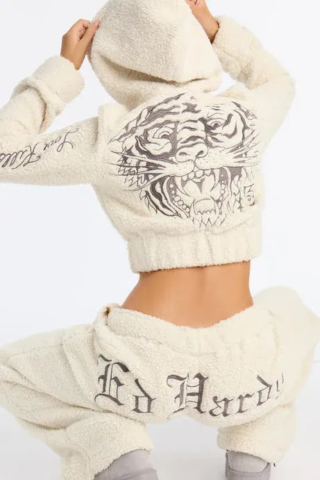 Premium Sherpa Fleece Lounge Set – Ultra-Warm Hoodie